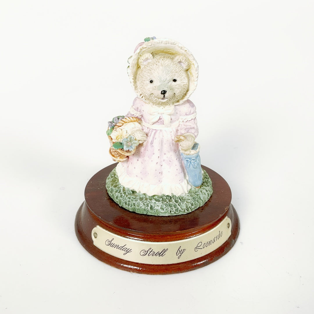 Leonardo Collectible Teddy Bear Figurines - Sunday Stroll & Gardening Time