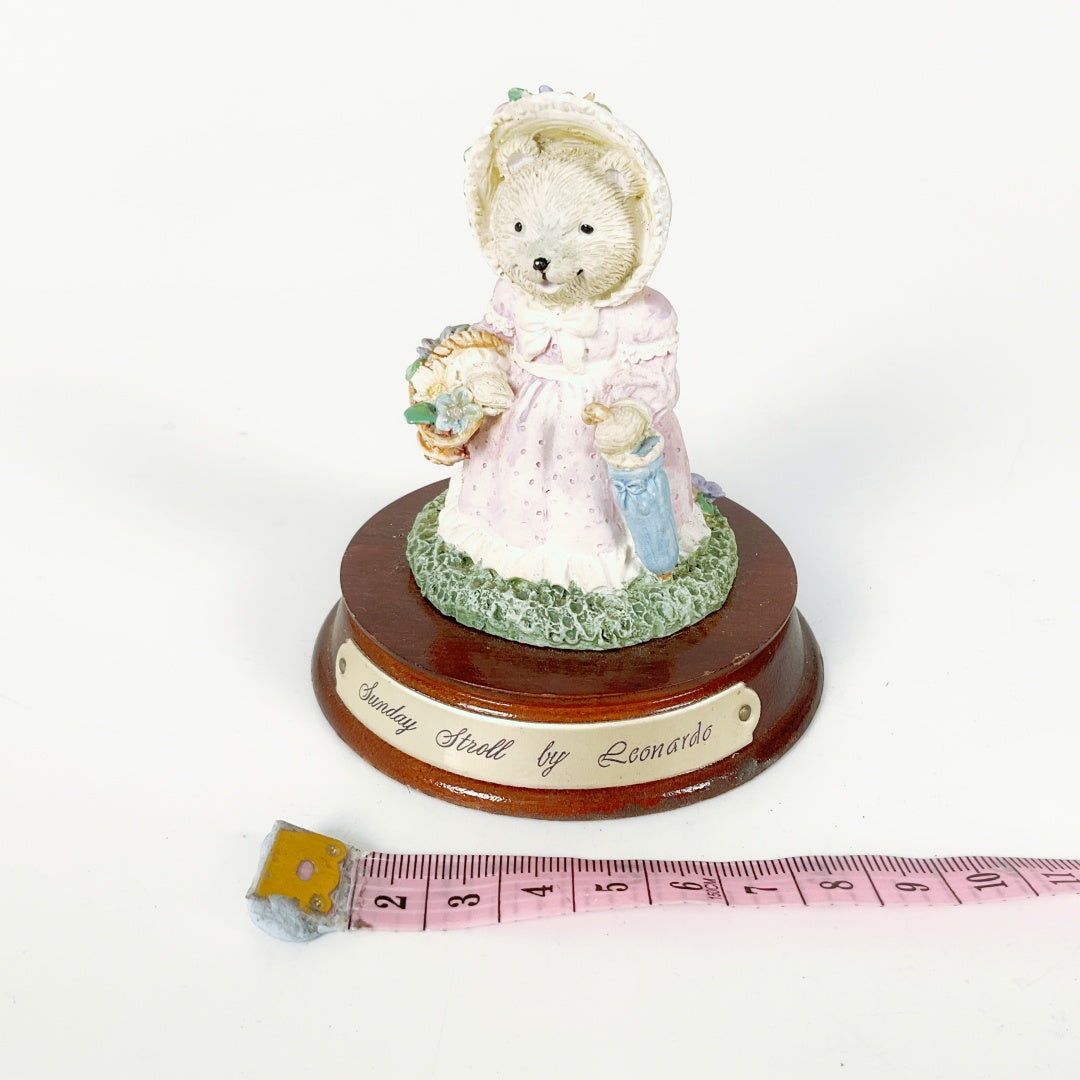 Leonardo Collectible Teddy Bear Figurines - Sunday Stroll & Gardening Time