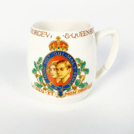 Myott Son & Co - 1937 Commemorative Coronation Mug