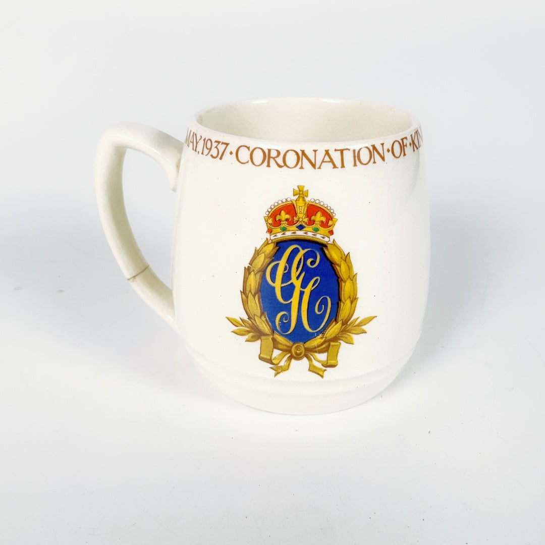 Myott Son & Co - 1937 Commemorative Coronation Mug