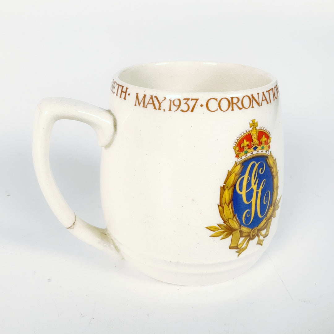Myott Son & Co - 1937 Commemorative Coronation Mug