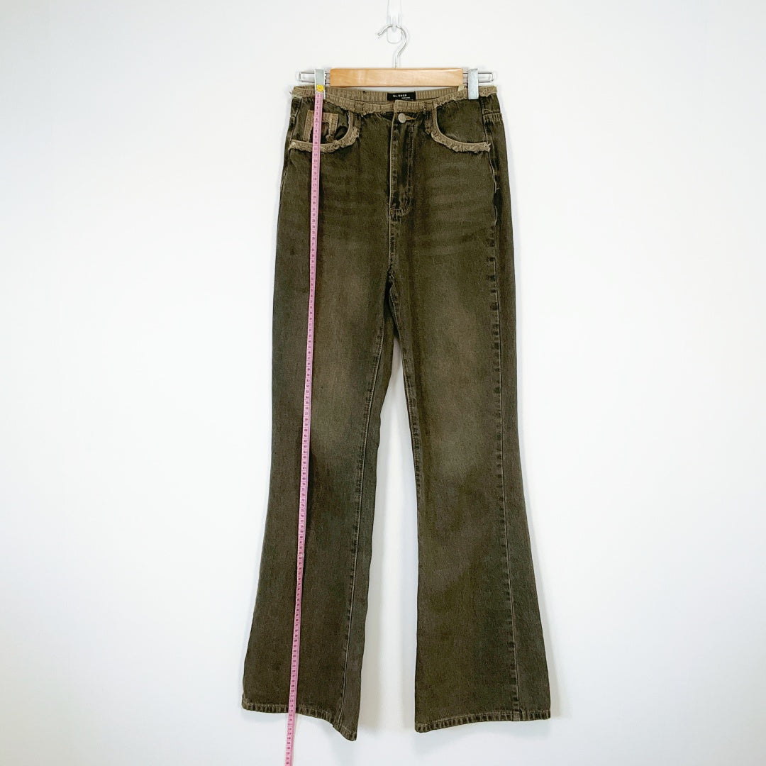 RL. SHOP - Brown Wide-Leg Jeans
