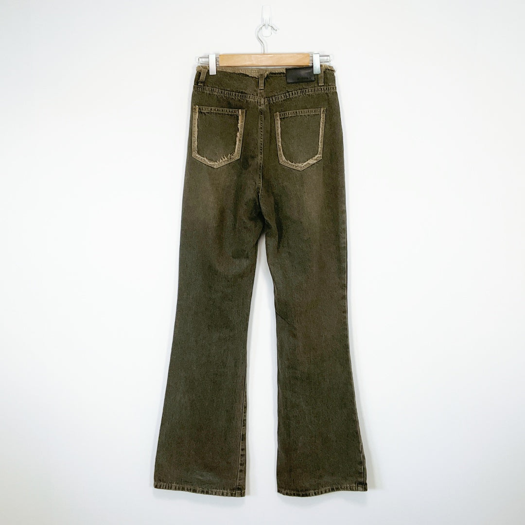 RL. SHOP - Brown Wide-Leg Jeans