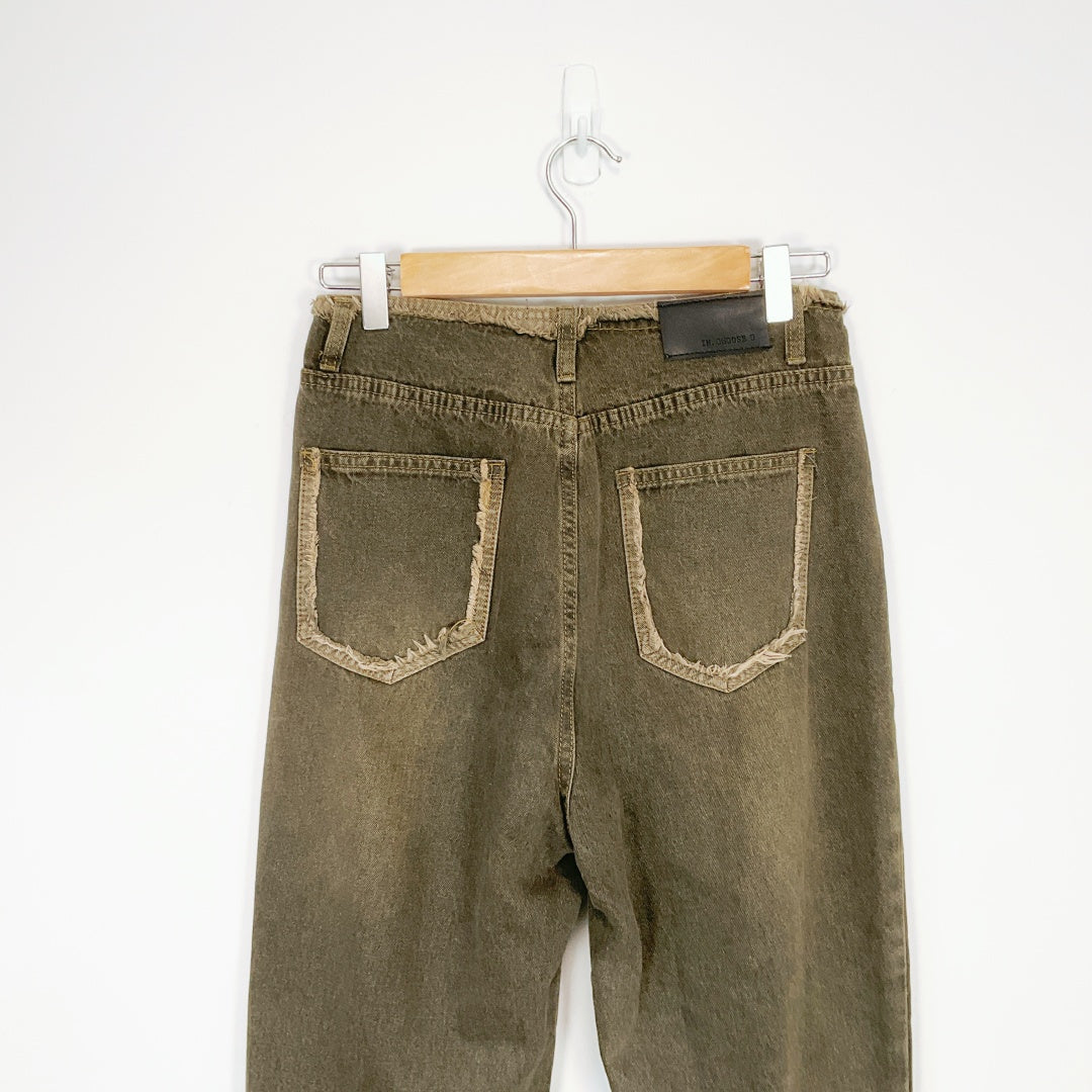 RL. SHOP - Brown Wide-Leg Jeans