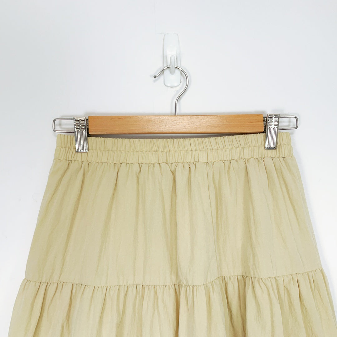 Trendseller C - Beige Ruffle Skirt
