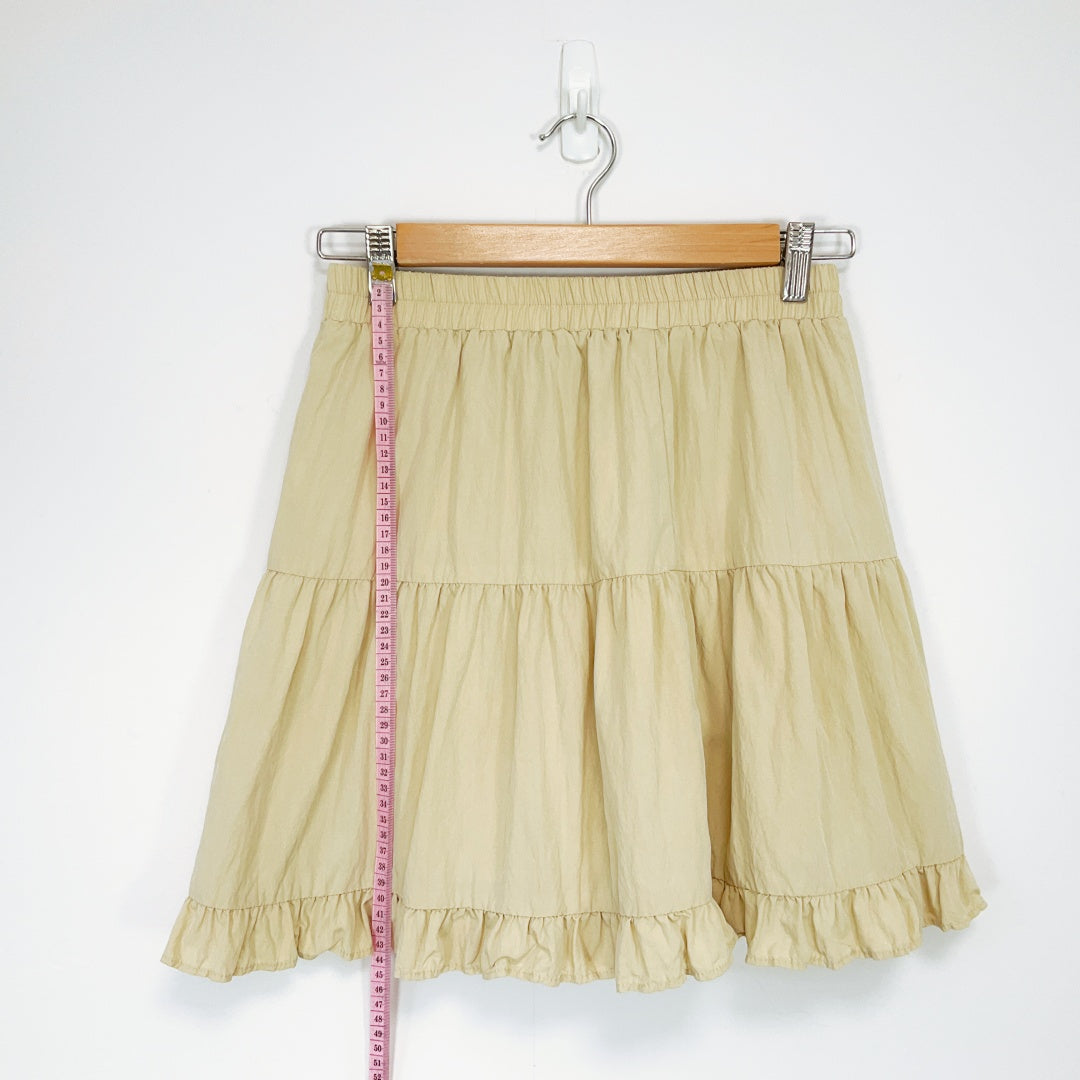 Trendseller C - Beige Ruffle Skirt