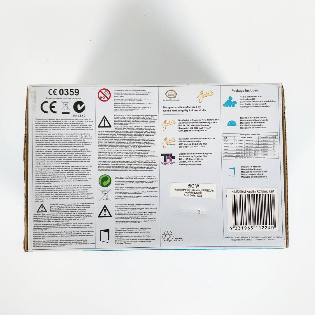 Mario Kart Wii - Mini Radio Control Kart