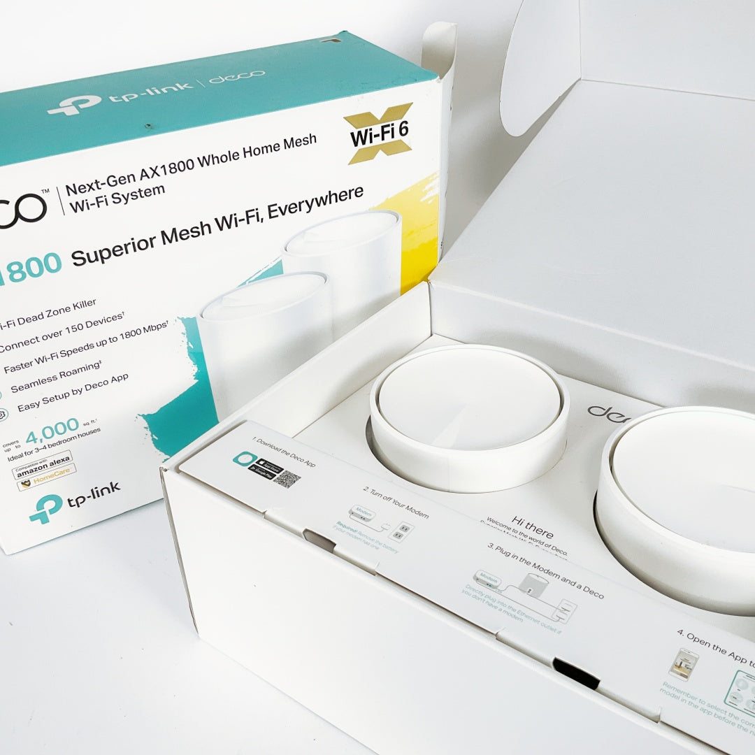 Deco - Next-Gen Ax1800 Whole Home Mesh Wi-Fi System - Twin Pack
