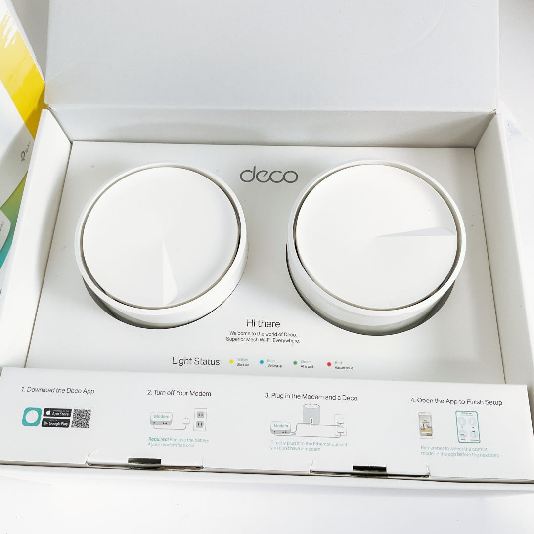 Deco - Next-Gen Ax1800 Whole Home Mesh Wi-Fi System - Twin Pack