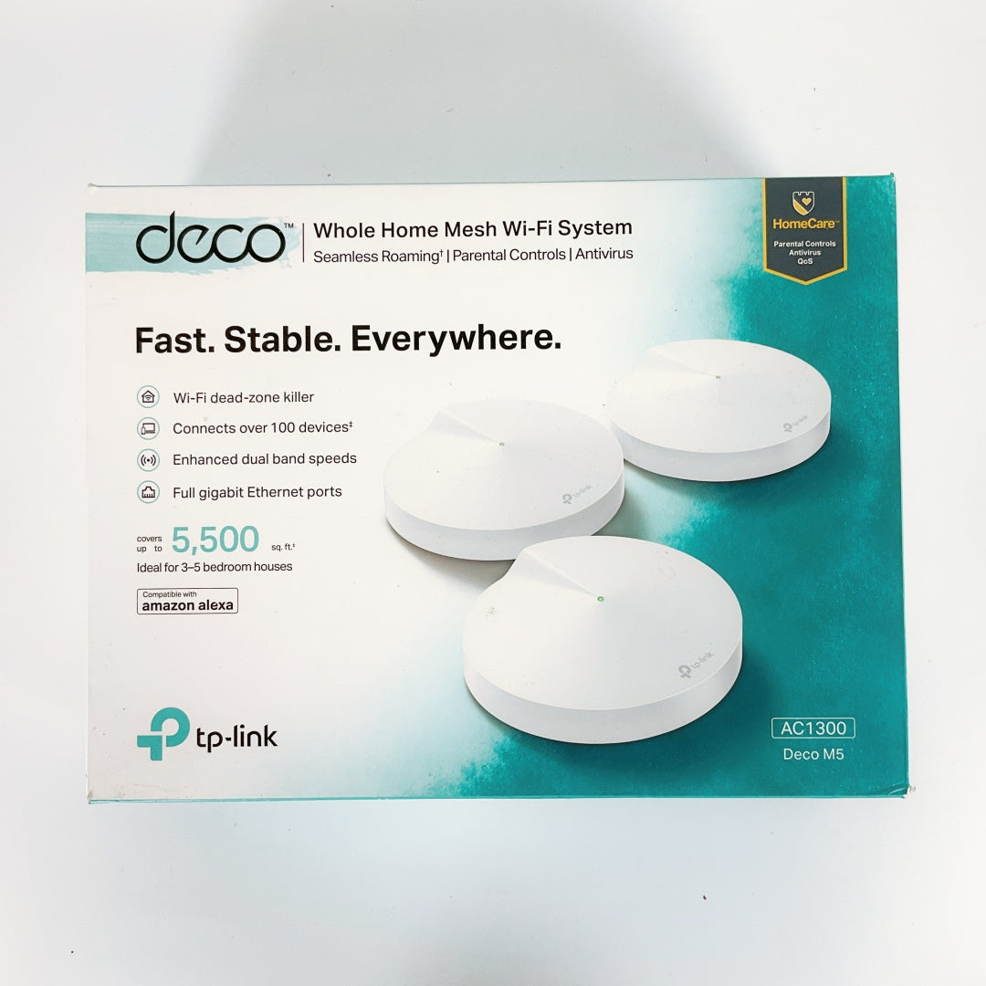 Deco - AC1300 M5 Whole Home Mesh Wi-Fi System 3 pcs