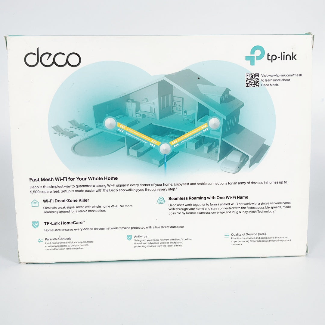 Deco - AC1300 M5 Whole Home Mesh Wi-Fi System 3 pcs