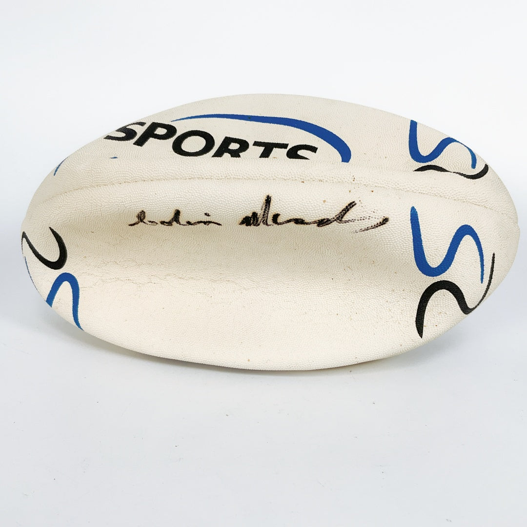 Signed Rugby Ball – Black Marker Signature – Sports Memorabilia