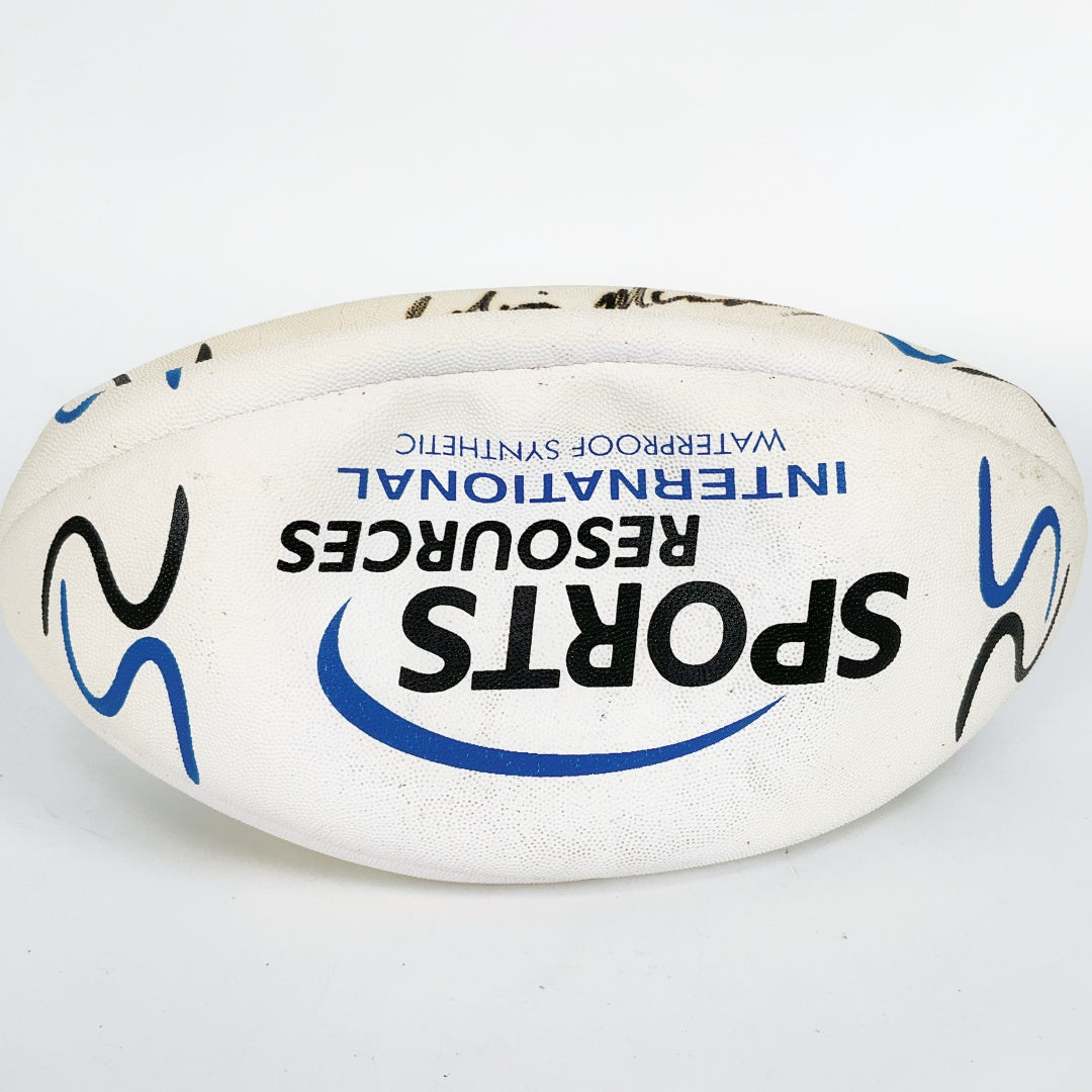Signed Rugby Ball – Black Marker Signature – Sports Memorabilia