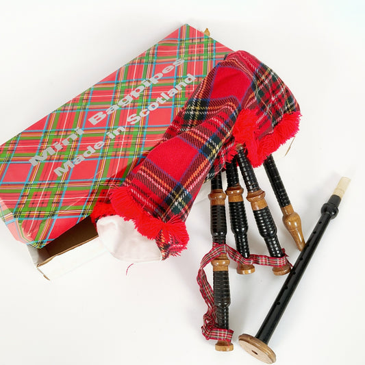 Mini Bagpipes - Royal Stewart Tartan