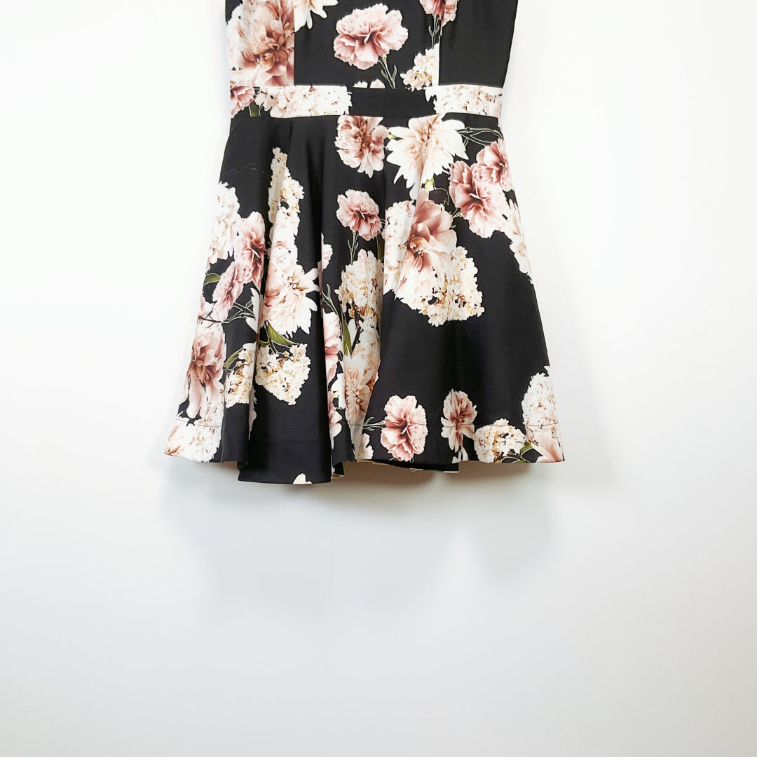 Dotti - Black Floral Mini Dress