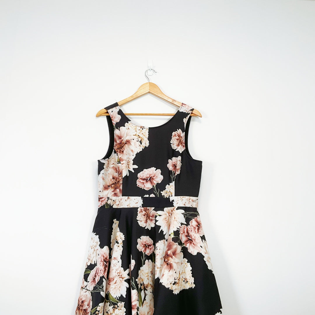 Dotti - Black Floral Mini Dress