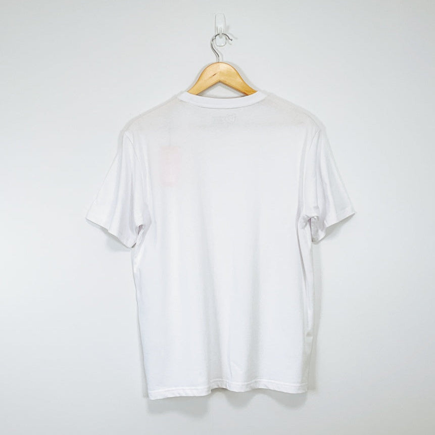 Growing Up - White T-shirt with Cat Design