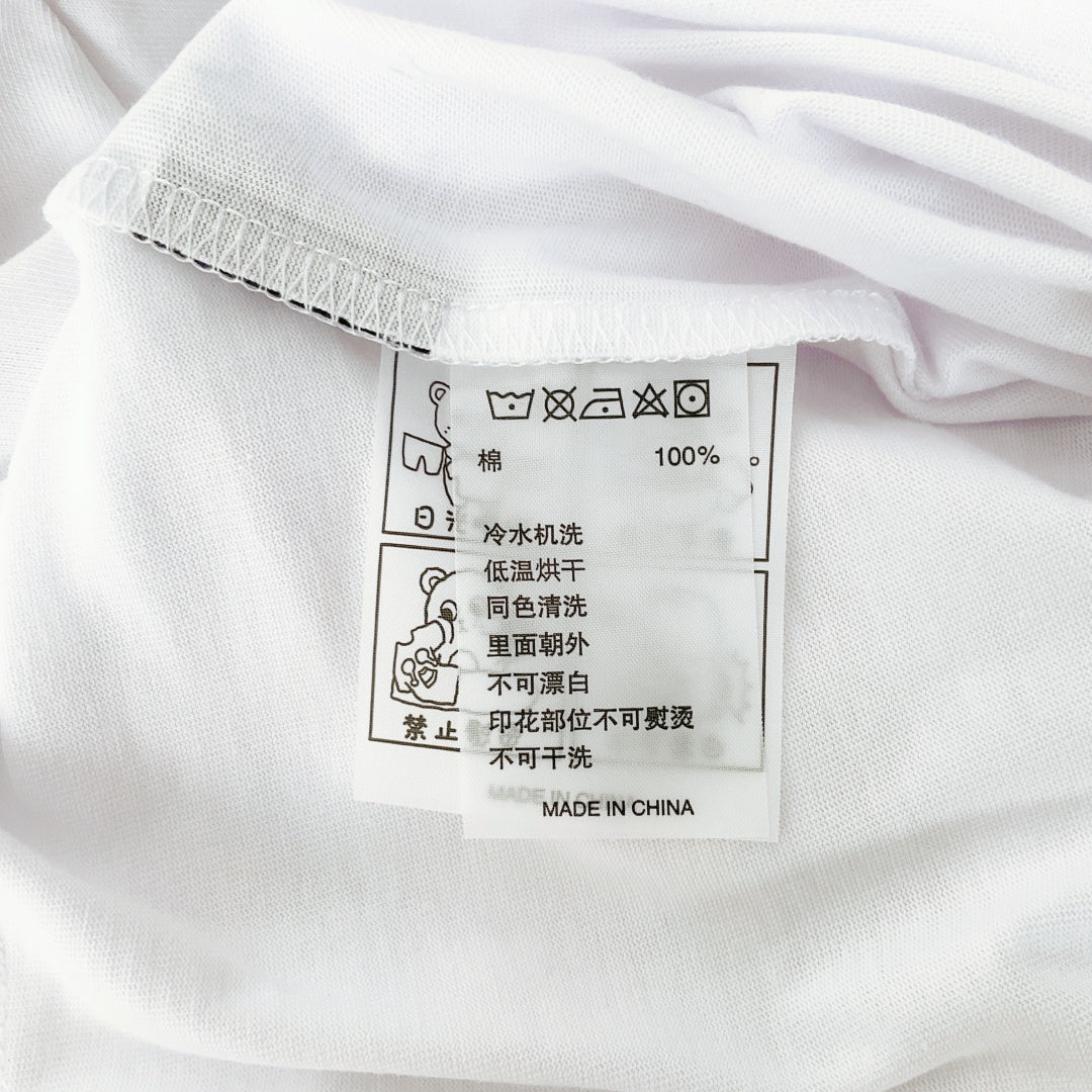 Growing Up - White T-shirt with Cat Design