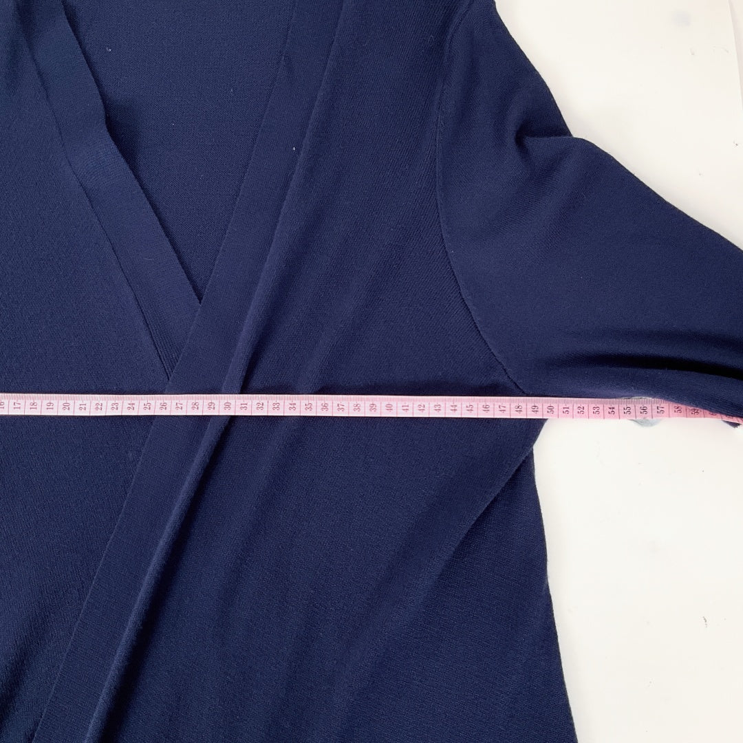 Millers - Navy Long Cardigan with White Strips