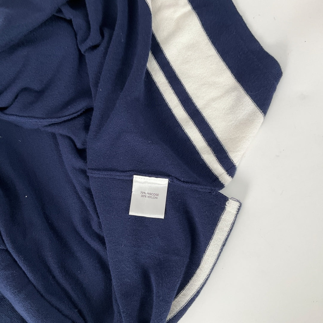 Millers - Navy Long Cardigan with White Strips