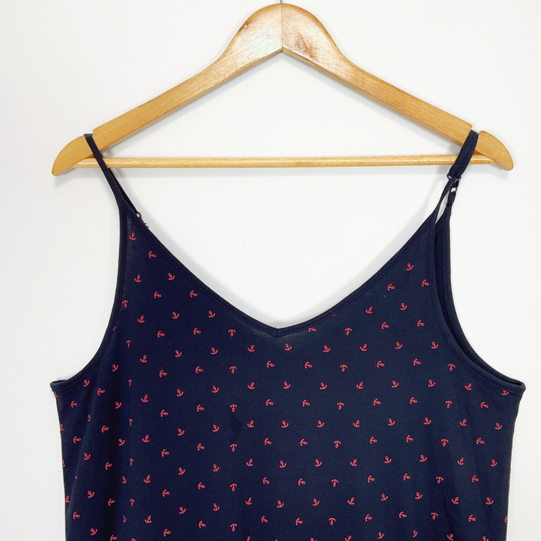 ONLY - Navy Tie Waist Playsuit