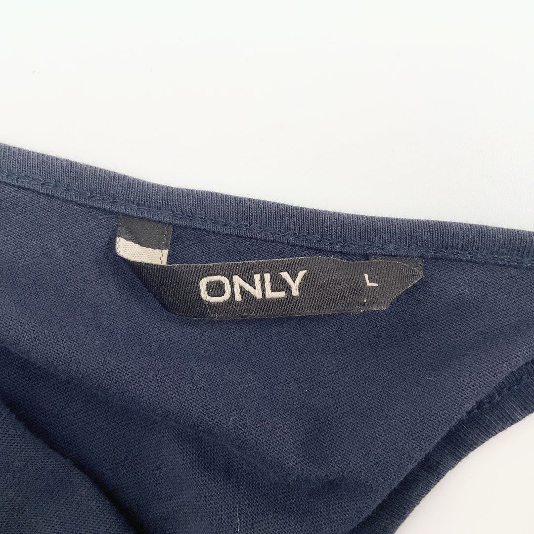 ONLY - Navy Tie Waist Playsuit