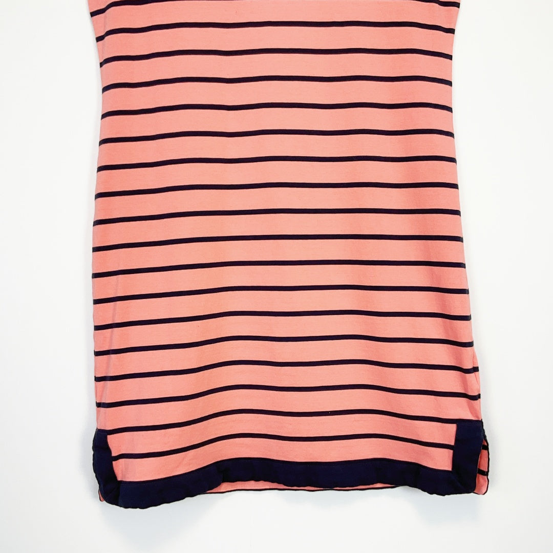 Nautica - Coral + Navy Strip Dress