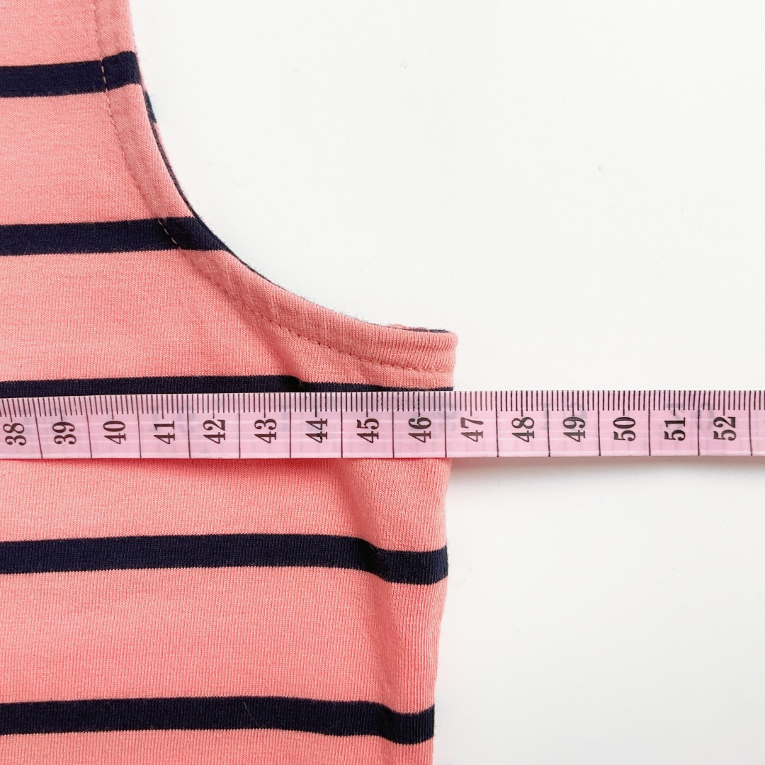 Nautica - Coral + Navy Strip Dress