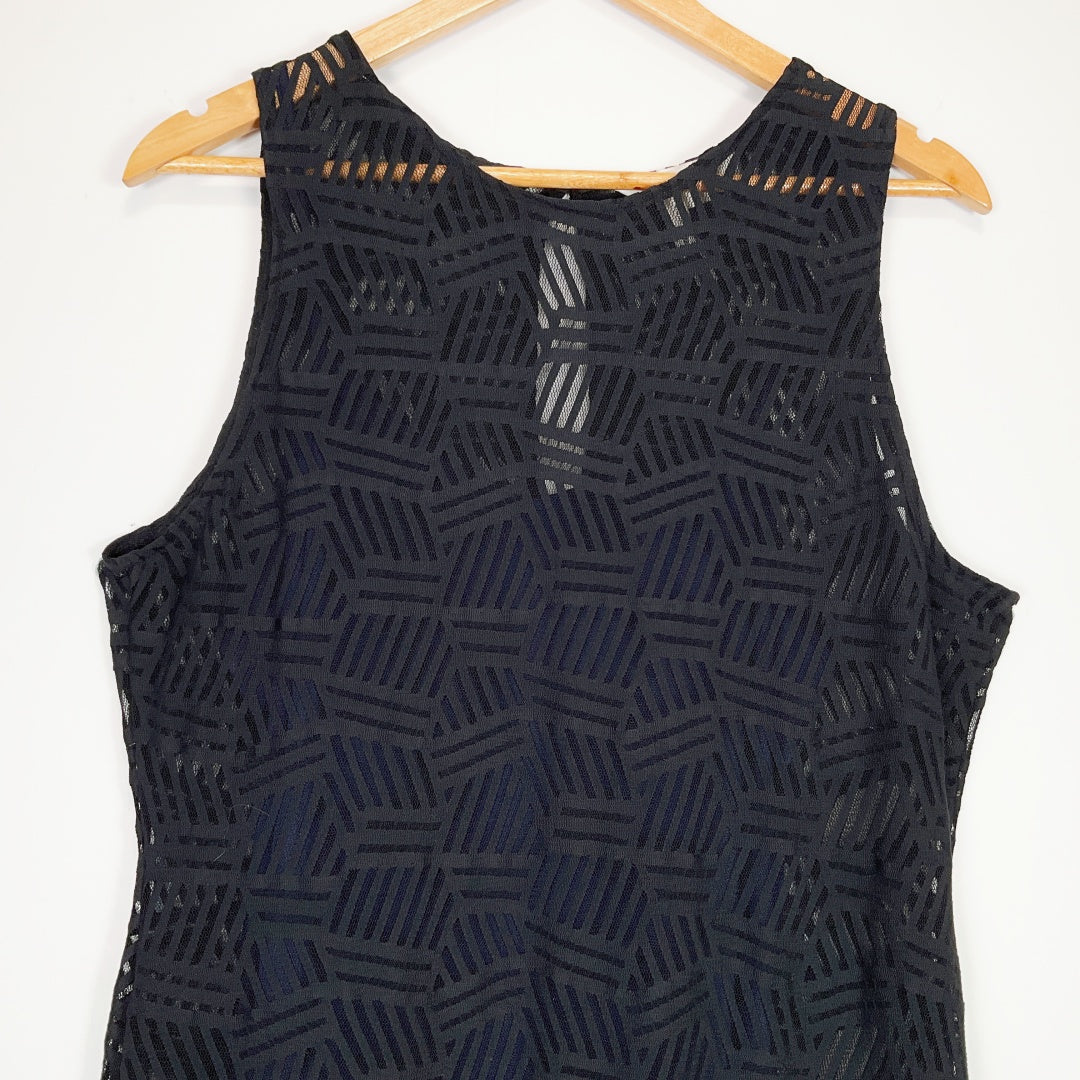 BCBG Generation - Sheer Black Bodycon dress