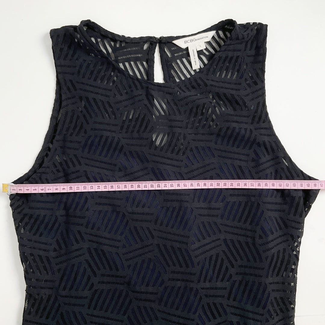 BCBG Generation - Sheer Black Bodycon dress
