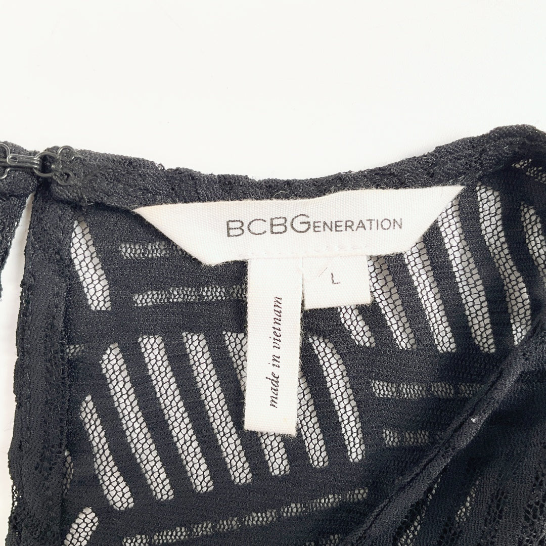 BCBG Generation - Sheer Black Bodycon dress