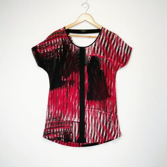 Sabine - Sheer Cowl Back Top