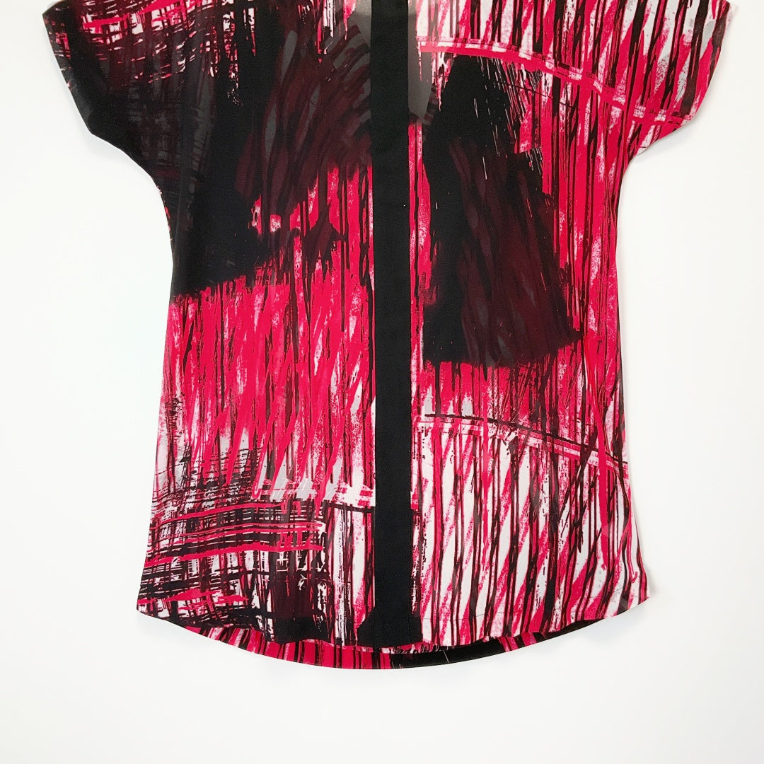 Sabine - Sheer Cowl Back Top