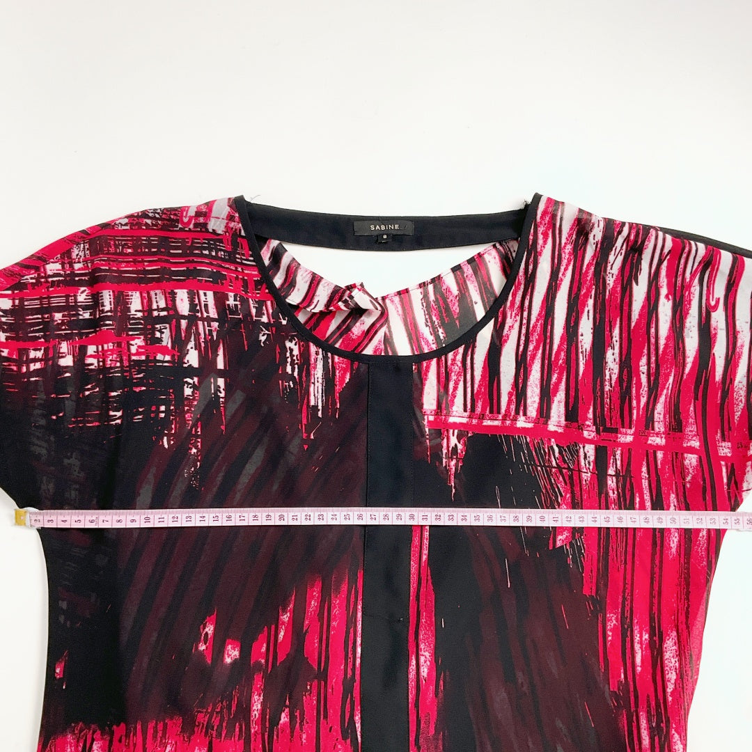 Sabine - Sheer Cowl Back Top