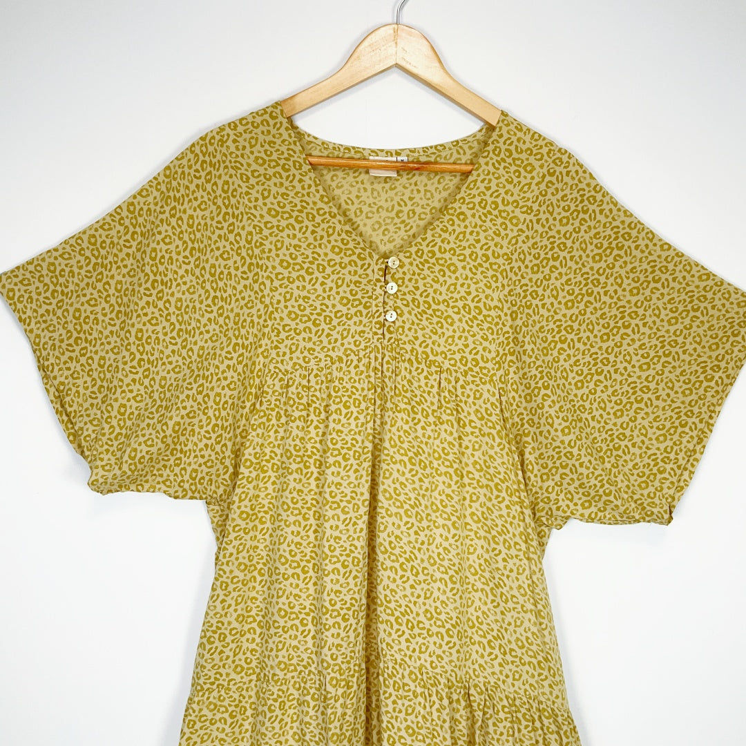 Dreamers & Drifters - Khaki Print Dress