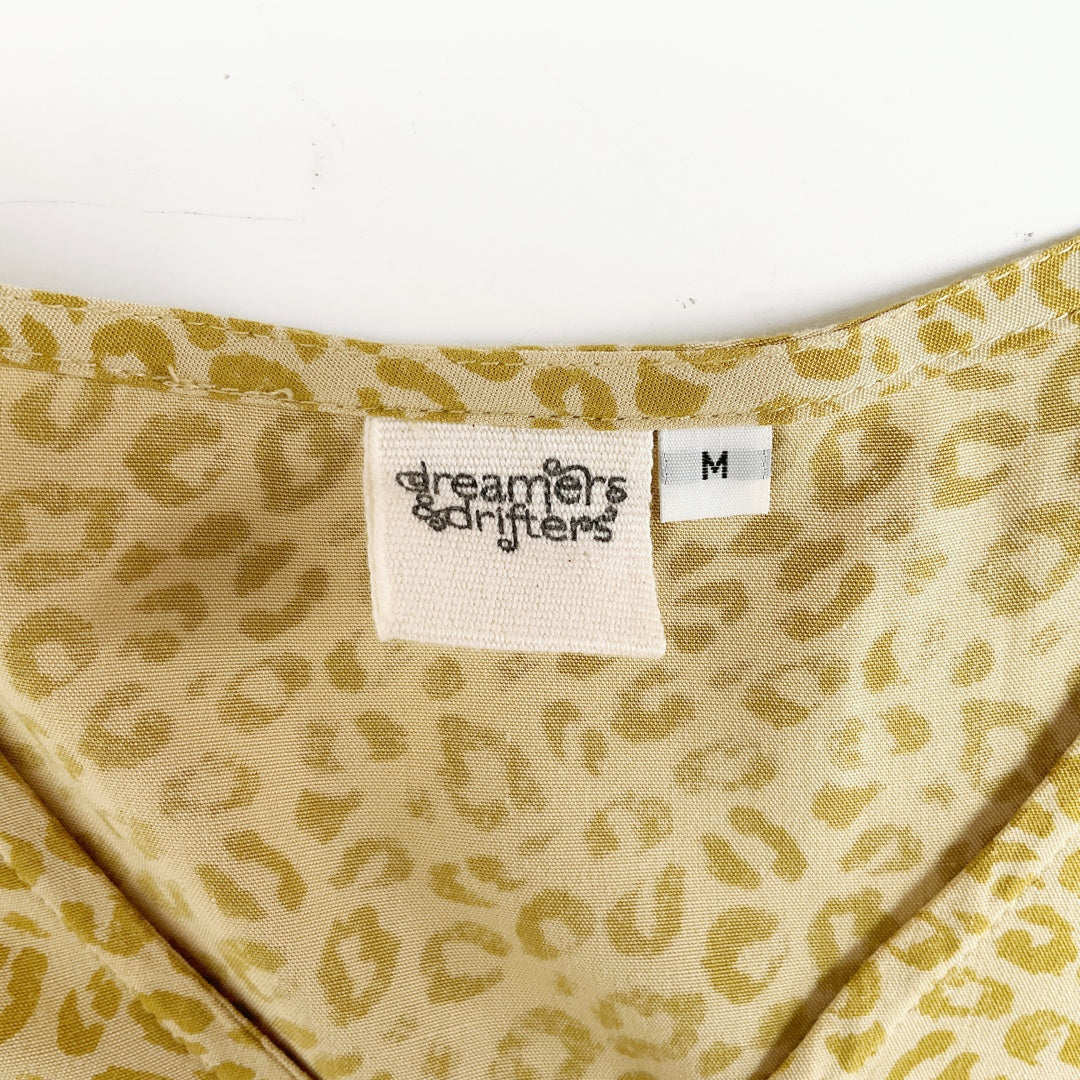 Dreamers & Drifters - Khaki Print Dress