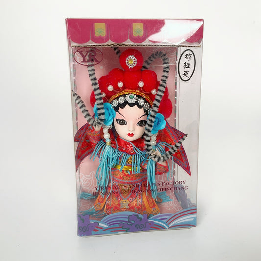 Yiren Arts and Crafts - Chinese Opera Doll Mu Guiying in Box