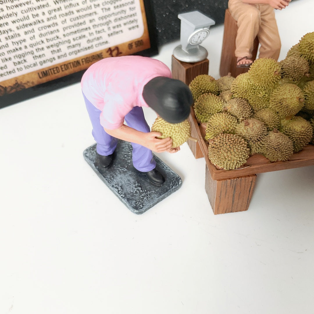 Miniature Stories - Singapore Heritage Series - Durian Stall Figurine Set (SH032)