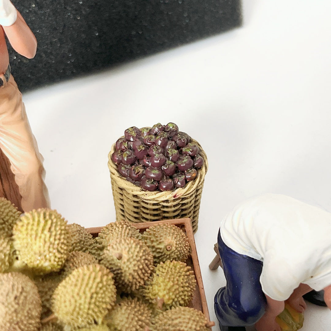 Miniature Stories - Singapore Heritage Series - Durian Stall Figurine Set (SH032)