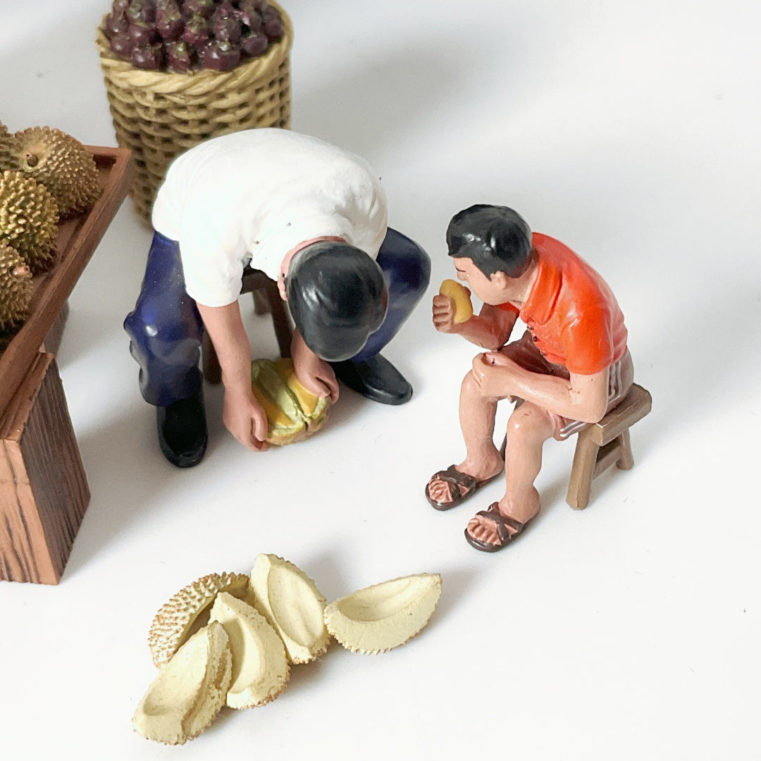 Miniature Stories - Singapore Heritage Series - Durian Stall Figurine Set (SH032)