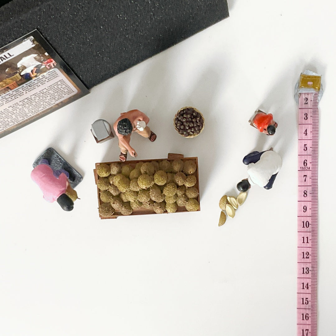 Miniature Stories - Singapore Heritage Series - Durian Stall Figurine Set (SH032)