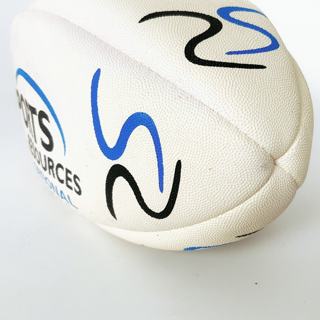 Signed Rugby Ball – Black Marker Signature – Sports Memorabilia