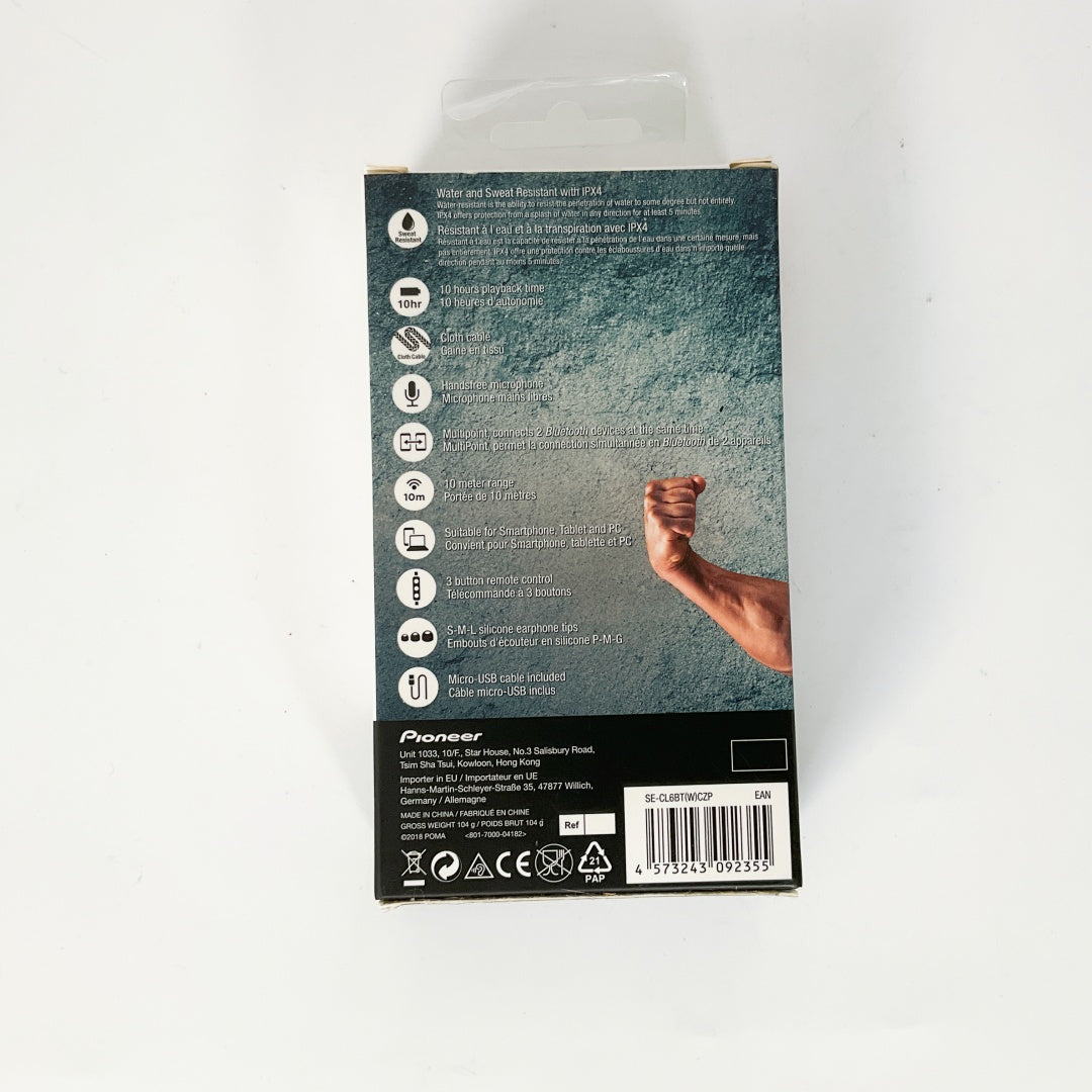 Pioneer - ClipWear Plus - Wireless Sports Earphones