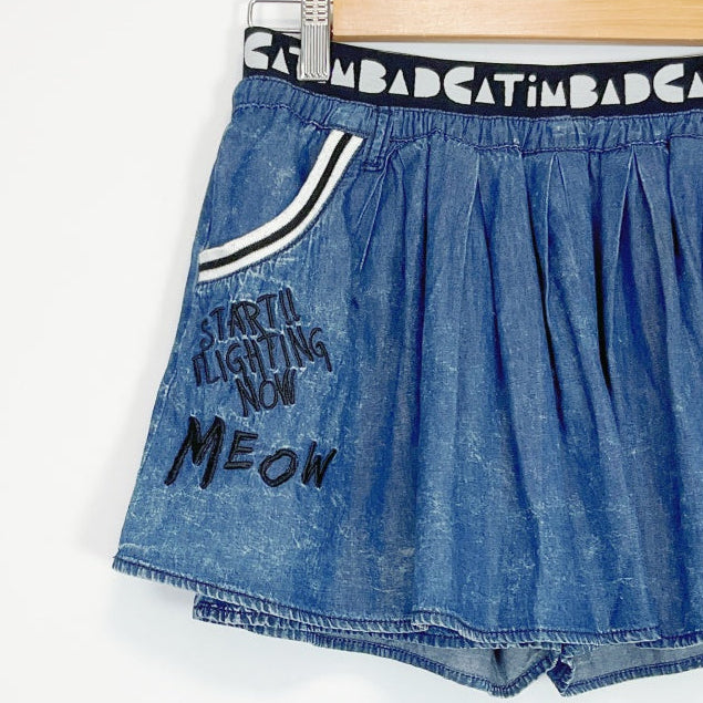 A02 - Bad Cat Denim Skorts