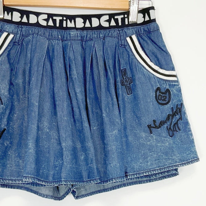 A02 - Bad Cat Denim Skorts