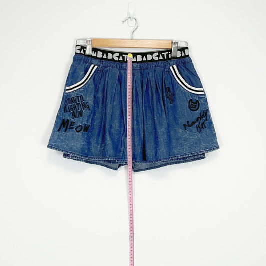 A02 - Bad Cat Denim Skorts