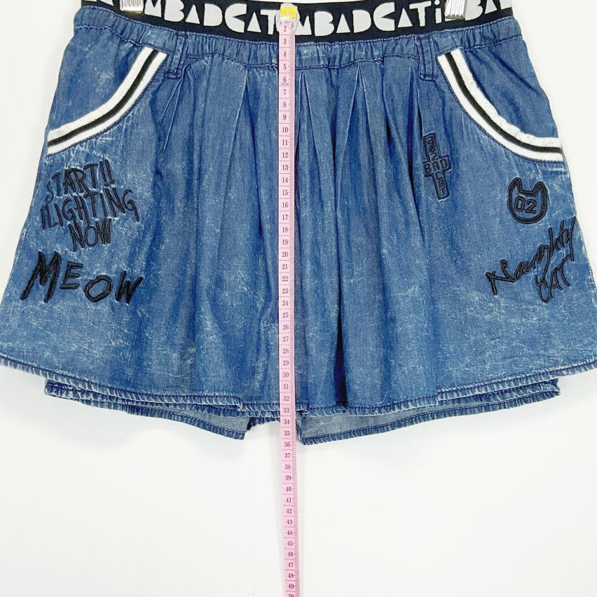 A02 - Bad Cat Denim Skorts