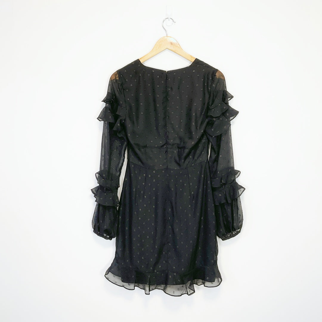 Cooper St - Black Chiffon V-Neck Dress