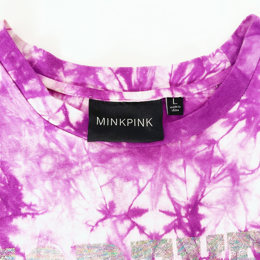 MINKPINK - Purple “Forever Young” Sleeveless Tank Top