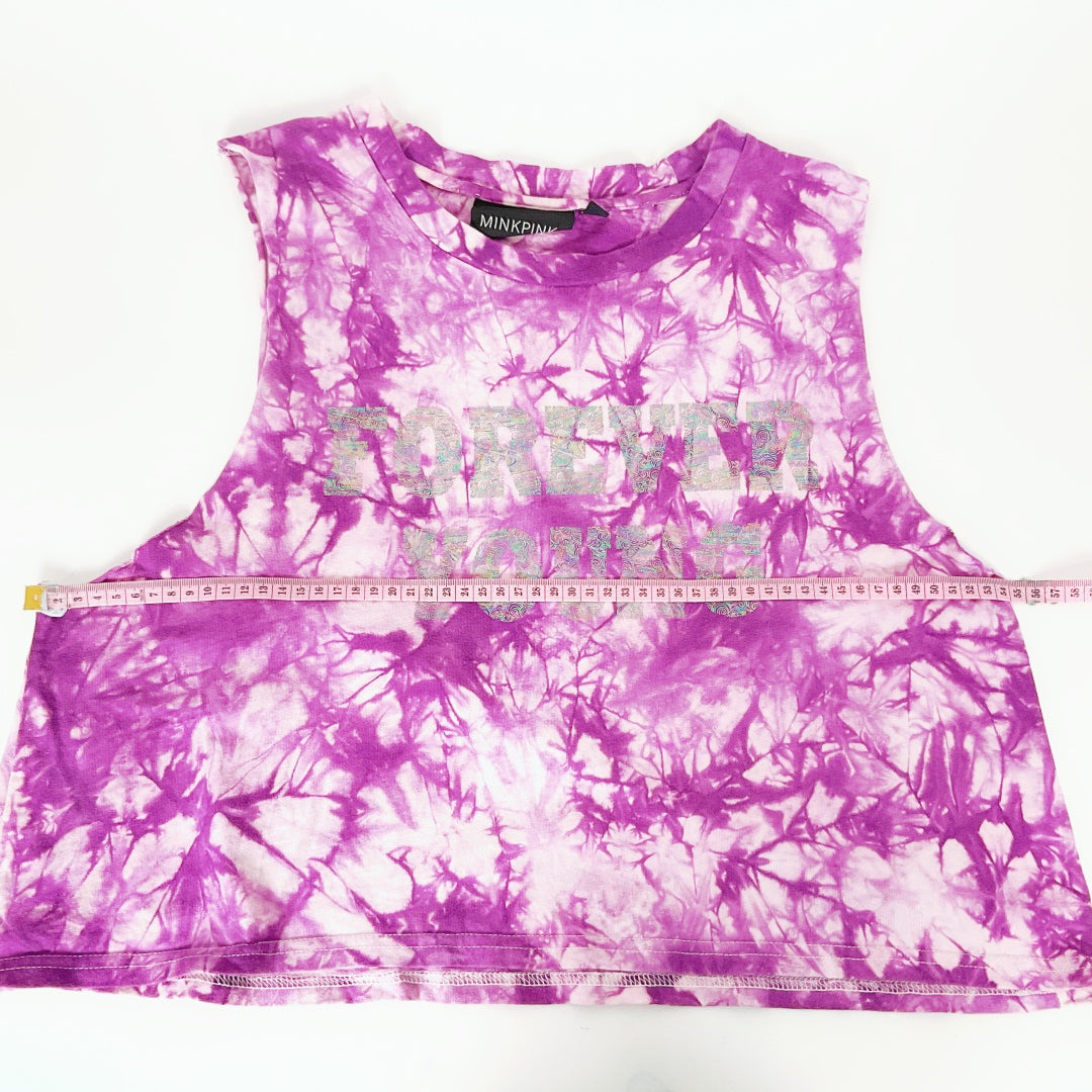 MINKPINK - Purple “Forever Young” Sleeveless Tank Top